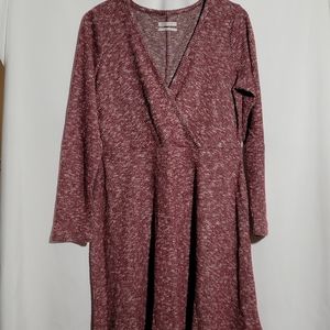 Urban Outfitters Wrap Dress - Heathered Burgundy